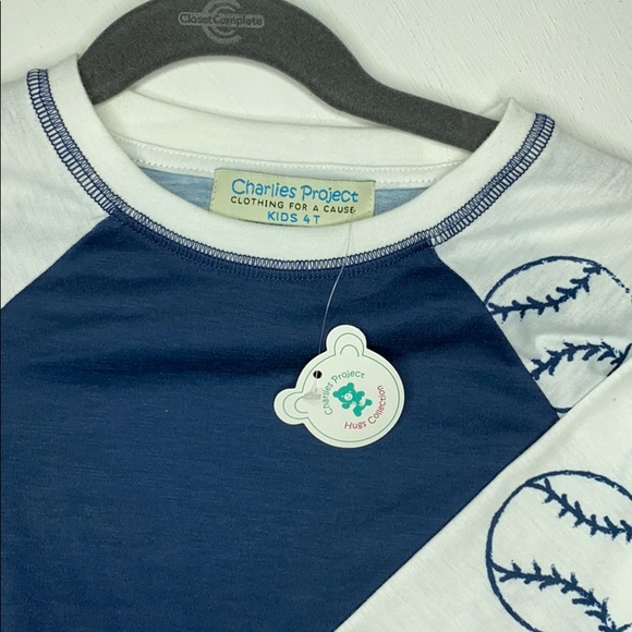 Charlie’s Project Baseball 3/4 Length T-Shirt - Picture 2 of 3